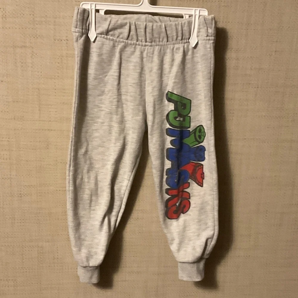 Hasbro Gray Joggers with Colorful Logo